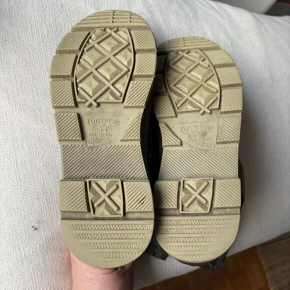 Converse x Woolrich Lumberjack Plaid Boots - MEN 6.5 - Picture 8 of 11